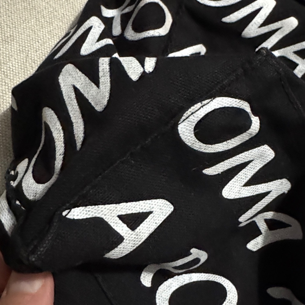 Roma Italia Souvenir Cotton Tote Bag-Zip Top-Black/White/Red - Picture 10 of 16